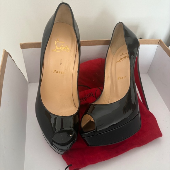 Christian louboutin 40 1/2 lady peep - Picture 1 of 4